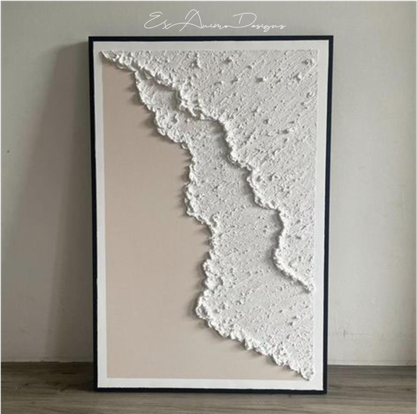 Ex Animo Designs - White Textured Wall Art