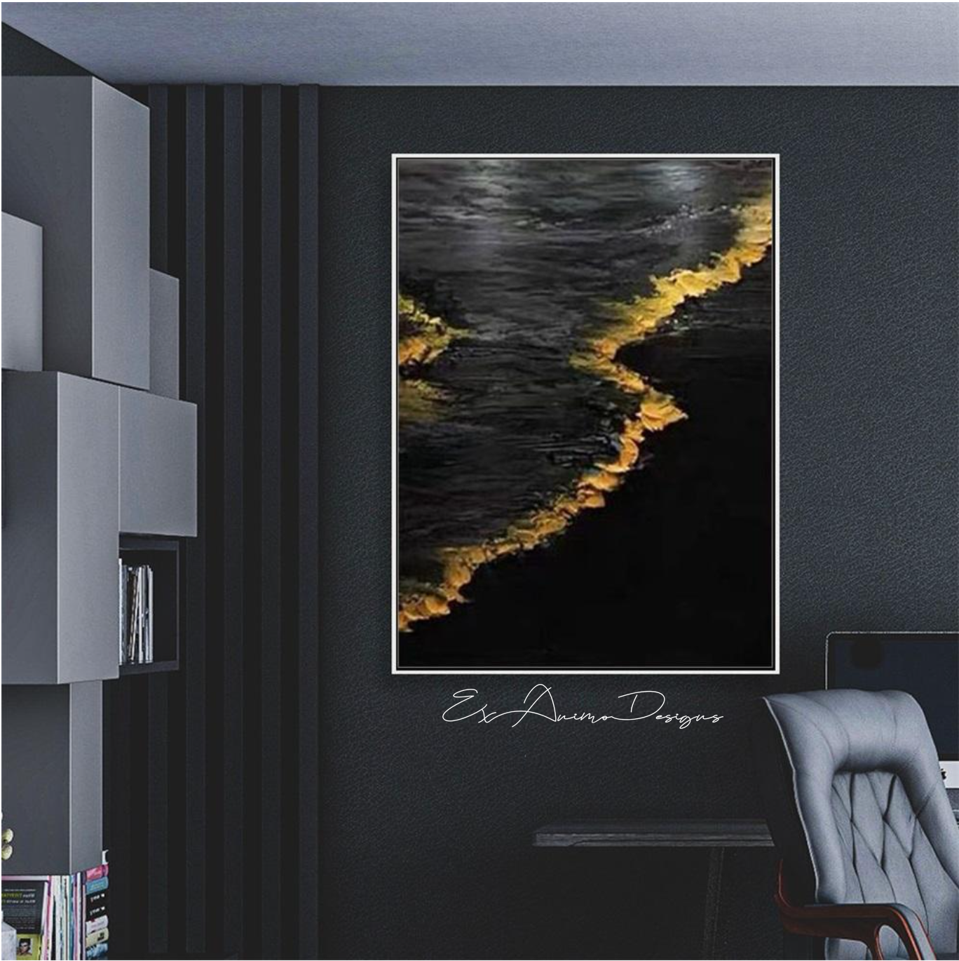 Ex Animo Designs - Large Abstract Oil Painting Wall Art