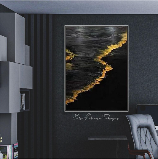 Ex Animo Designs - Large Abstract Oil Painting Wall Art