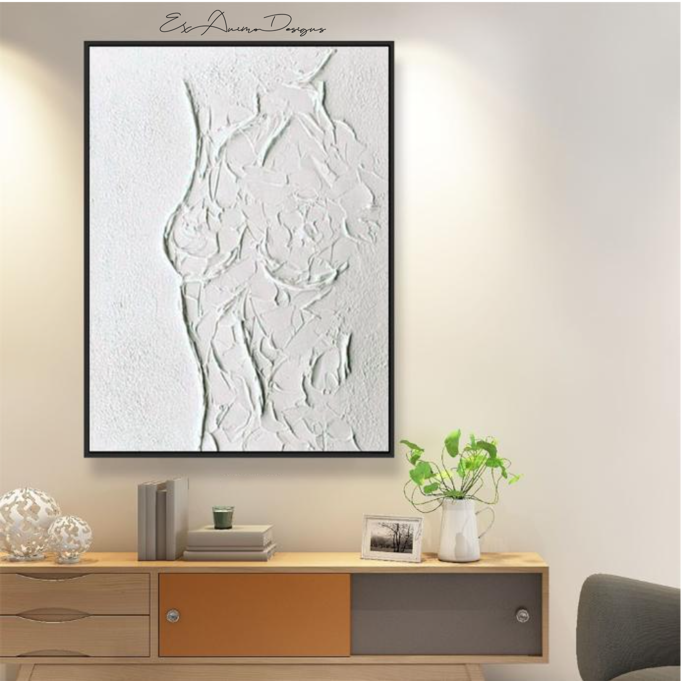 Ex Animo Designs - Textured Female Body Wall Art