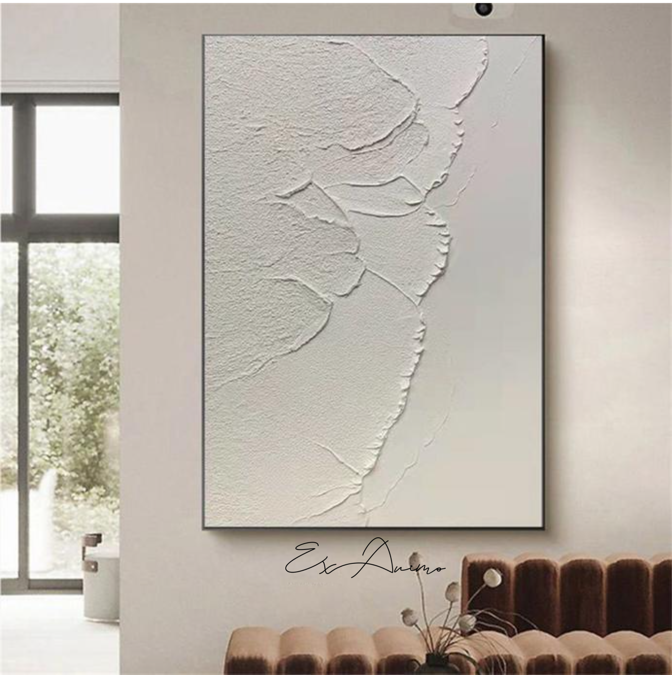 Ex Animo Designs - White Textured Wall Art