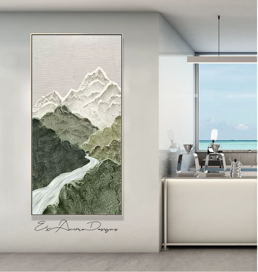 Ex Animo Designs -  Mountains 3D Wabi-Sabi Acrylic Wall Art