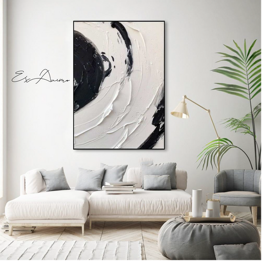 Ex Animo Designs -  Black and White Color Acrylic Wall Art