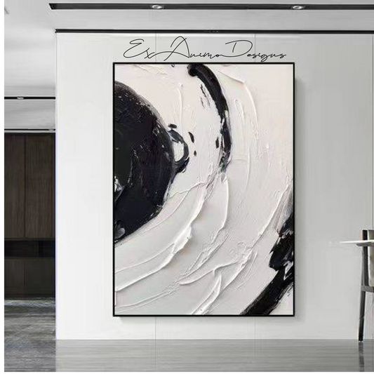 Ex Animo Designs -  Black and White Color Acrylic Wall Art