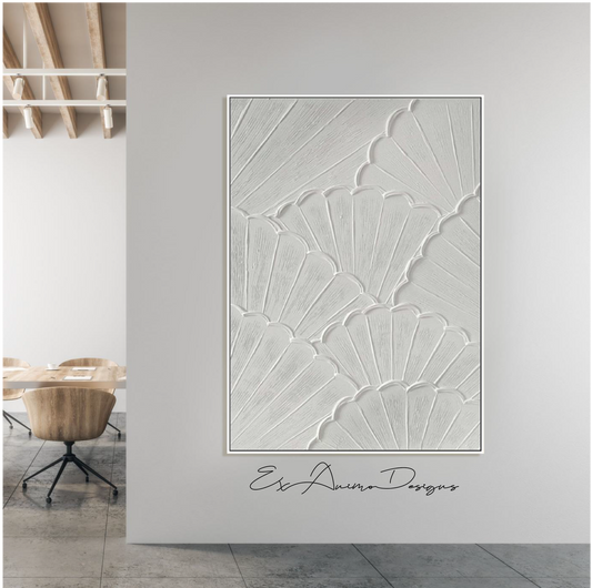 Ex Animo Designs - Abstract Plaster Texture Oil Painting Art