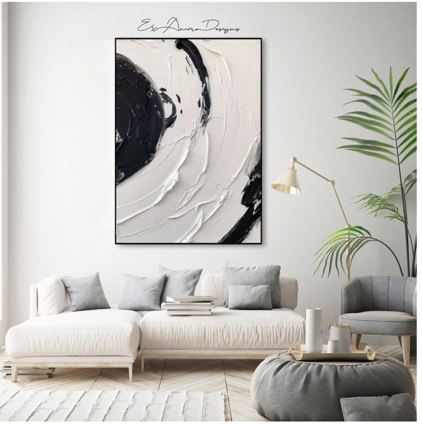 Ex Animo Designs - Black and White Color Wall Art